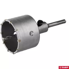 ЗУБР 80 мм, SDS - Plus, 10Т, коронка по бетону с оснасткой (29211-80)