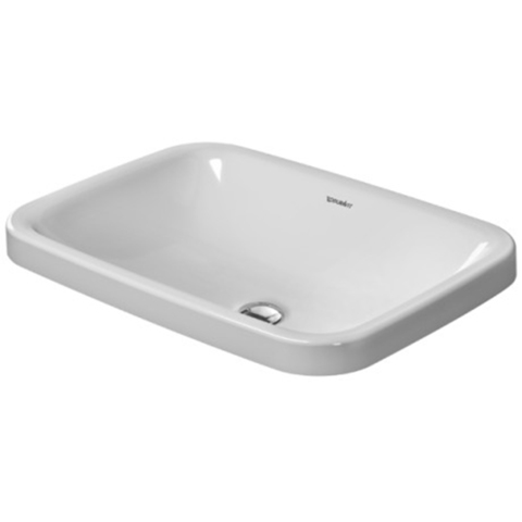 Duravit DuraStyle 372600000 Раковина встр., для встраивания сверху, без перелива, без площадки под смес., 600x430мм, цвет: Белый