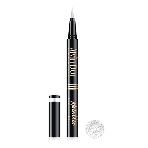 .Alvin D`or AD-52 Лайнер стойкий для век металлик metallic liquid liner 24h high тон 02белый