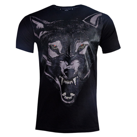 The Saints Sinphony | Футболка мужская WOLF FACE GOLD TS3374 перед
