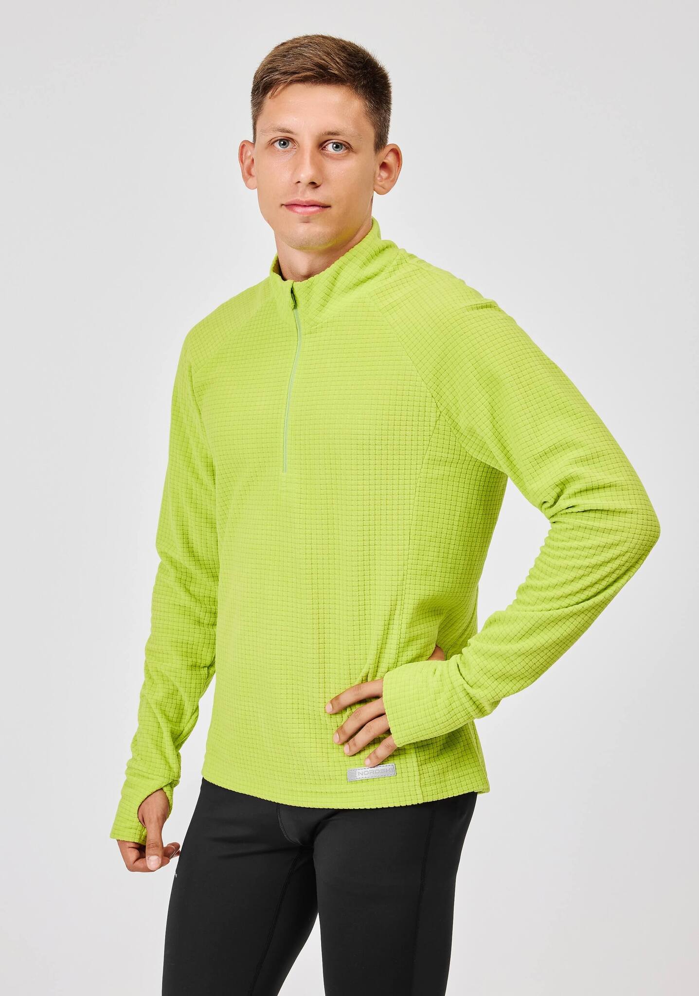 Мужской спортивный лонгслив Nordski Pro Energy lime green - 2
