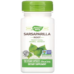 Nature's Way, Sarsaparilla Root, 850 mg, 100 Vegan Capsules