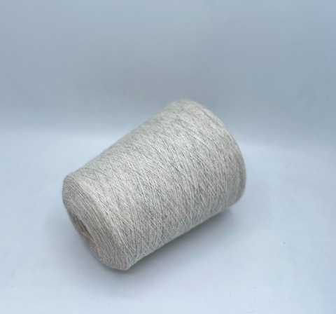 Бобинная пряжа (пр.Италия),1500м/100гр, 80%шерсть, 20%полиамид, цвет-Серо-бежевый меланж, арт.31487