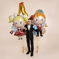 Фигура гелиевая Школьник Ученик Мальчик