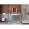 BelBagno KRAFT-750-2C-SO-AO База под раковину подвесная с фрезерованными ручками по всей длине фасада с двумя выкатн. ящ., Голубой Мат. 750x455x500