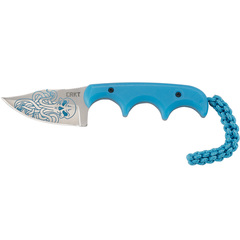Фото Шейный нож с фиксированным клинком CRKT Minimalist Bowie Cthulhu, сталь 8Cr13MoV, рукоять полипропилен