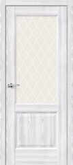 Дверь Неоклассик-33 / Цвет Riviera Ice / Стекло White Сrystal / Двери Браво