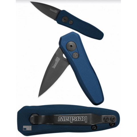 Автоматический нож Kershaw 7500BLUBLK Launch 4, маленький