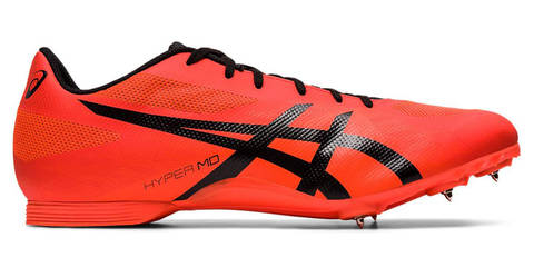 Asics Hyper Md 7 легкоатлетические шиповки на средние дистанции красные Распродажа