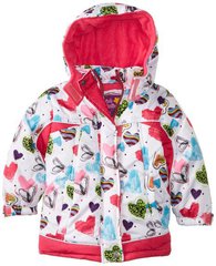 PINK PLATINUM Куртка белая с сердечками ДВ65