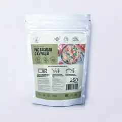 Готовое блюдо в фольге Рис басмати с курицей Моё Питание 250г