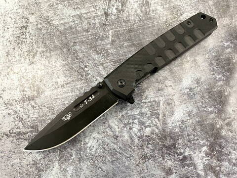 Складной нож Т-34 сталь AUS8 Black 323-480401