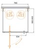 Cezares MOLVENO-BA2-100/90-C-CR-IV Душевой уголок, цвет: хром