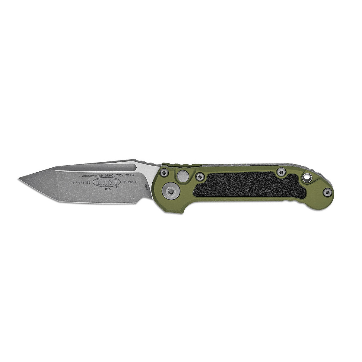 Автоматический нож Microtech LUDT Gen III T/E 1136-10APOD, сталь M390MK, рукоять алюминий, зеленый