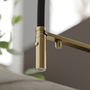 Sancos Imola SC4010BGBH Смеситель для кухни с гибким изливом и краном для фильтра, цвет: брашированное золото,черный