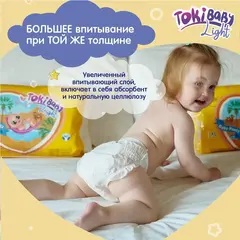 Подгузники-трусики детские TokiBaby Light размер M, 48 шт.