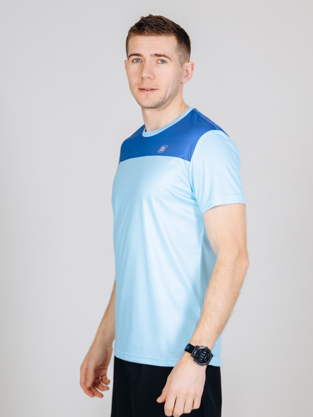 Мужская спортивная футболка Noname Waft Plus Tee T-Shirt 26 light blue - 2