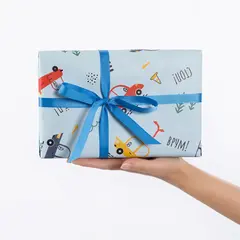 Упаковочная бумага 80гр (0,7*1 м) Машинки
