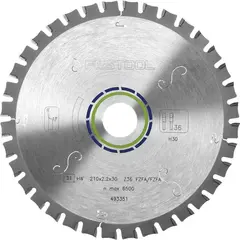 Пильный диск с мелким зубом 210x2,2x30 F36 FESTOOL 493351