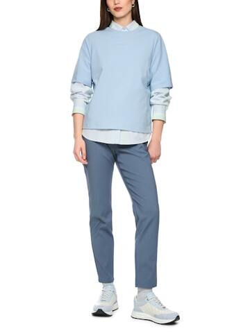 Marc Cain Sports Футболка - оверсайз из хлопка и модала с контрастными деталями