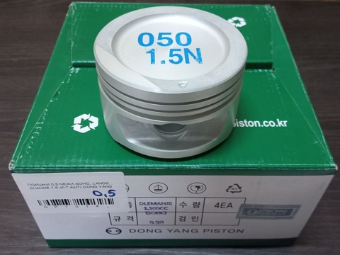 ПОРШНИ 0,5 NEXIA SOHC, LANOS, CHANCE 1,5 (К-Т 4ШТ) DONG YANG