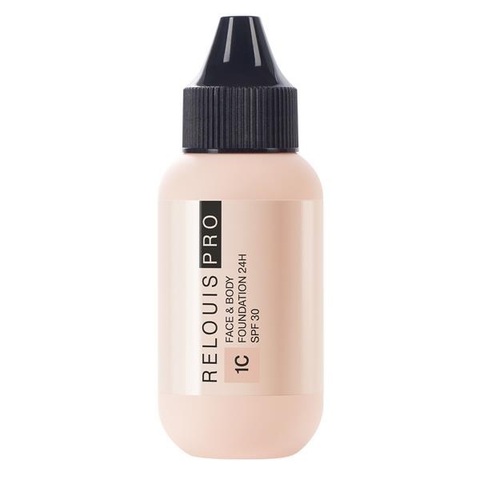 Face & Body Foundation Крем тональный 24H SPF30 тон:1С светлый холодный Relouis