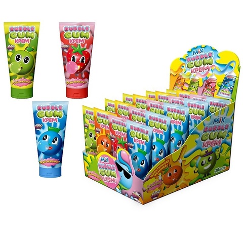 Жевательная резинка «Дуй пузырь! Bubble gum крем MIX», 1кор*12бл*20шт,22 г