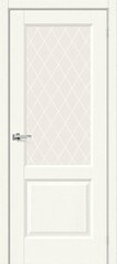 Дверь Неоклассик-33 / Цвет White Wood / Стекло White Сrystal / Двери Браво