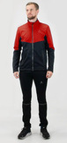 Утеплённый лыжный костюм ArsWear Red-Black Professional с лямками мужской