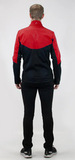Утеплённый лыжный костюм ArsWear Red-Black Professional с лямками мужской