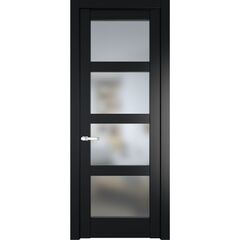 Межкомнатная дверь эмаль Profil Doors 4.4.2PD блэк остеклённая