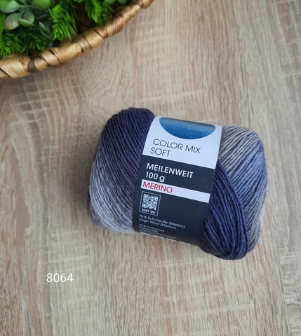 Lana Grossa Meilenweit Color Mix Soft 8064