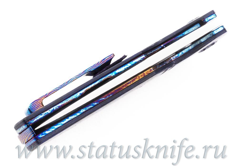 Нож TFK Tengu S90V CF Timascus