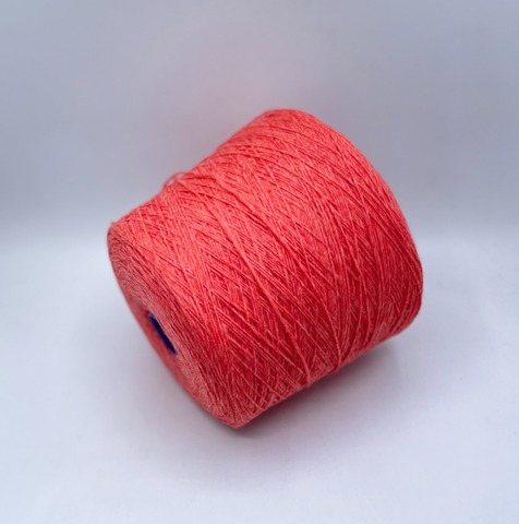 Бобинная пряжа (пр.Италия),art-Must baby merino 400м/100гр. 100% Ягненок, цвет-Коралл,меланж(720/631), арт.35094