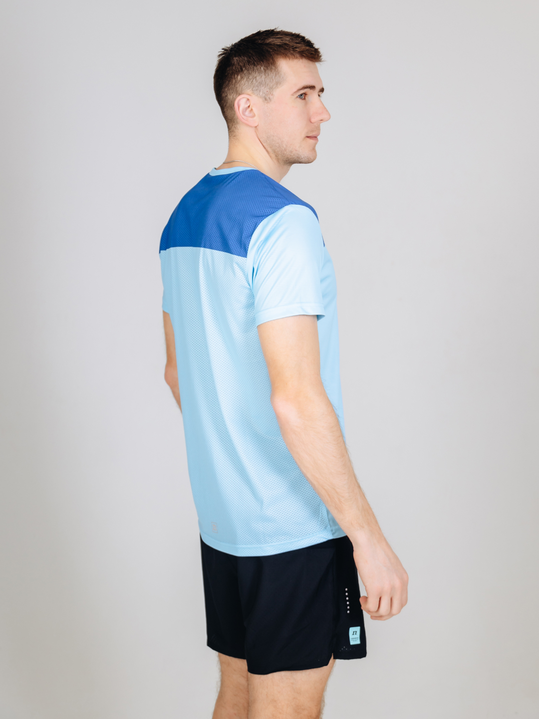 Мужская спортивная футболка Noname Waft Plus Tee T-Shirt 26 light blue - 3