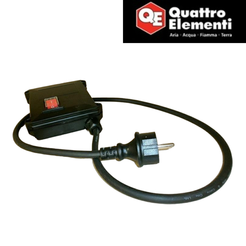 Корпус QUATTRO ELEMENTI G1001Inox выключателя +сетевой шнур (910-195-027042)