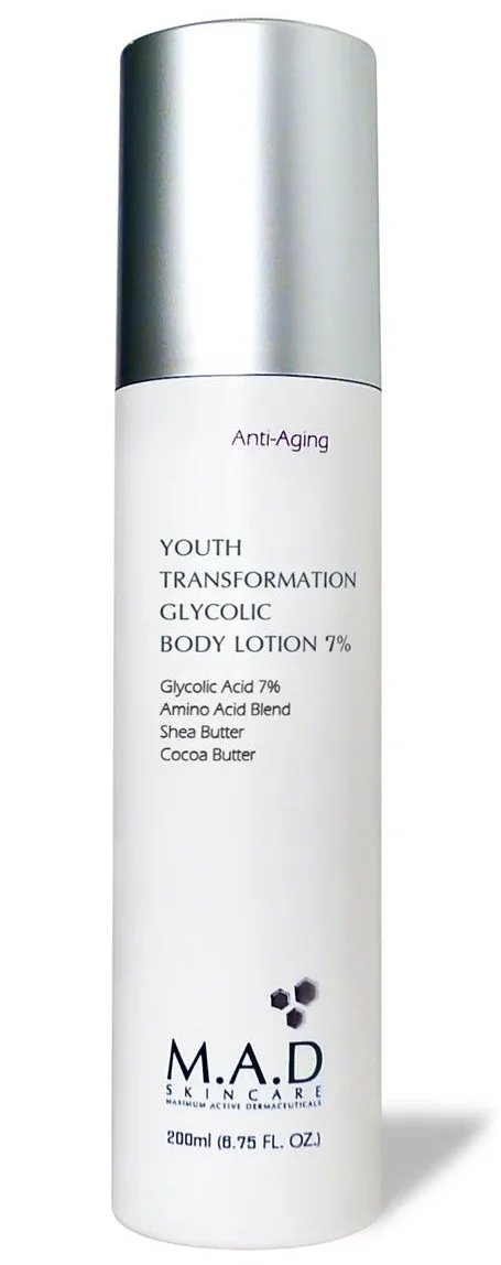 M.A.D. YOUTH TRANSFORMATION GLYCOLIC BODY LOTION 7% Омолаживающий лосьон для тела с 7% гликолевой кислотой