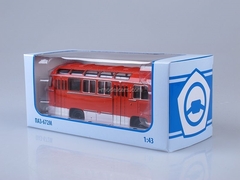 PAZ-672M red Soviet Bus (SOVA) 1:43