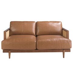 Диван 2-х местный 6176/KF8031-2P-M2731 из коричневой кожи