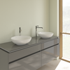 Villeroy&Boch Loop & Friends 4A460001 Раковина для установки на столешницу D=420 mm, TitanCeram, с переливом, нешлифованный, Альпийский белый