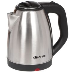 Чайник электрический Lofter, D02, матовый, 1.8 л, 1500 Вт, скрытый нагревательный элемент, металл