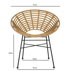 Стул Vetle Round, ротанг