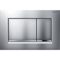 Geberit Sigma 115.883.JQ.1 Смывная клавиша, двойной смыв: лакированный матовый хром, с легкоочищаемой поверхностью, глянцевый хром фото