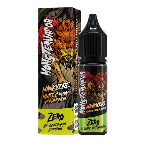 Жидкость MONSTERVAPOR Salt 0% 30 ml - Mankicore (манго с киви и лимоном)