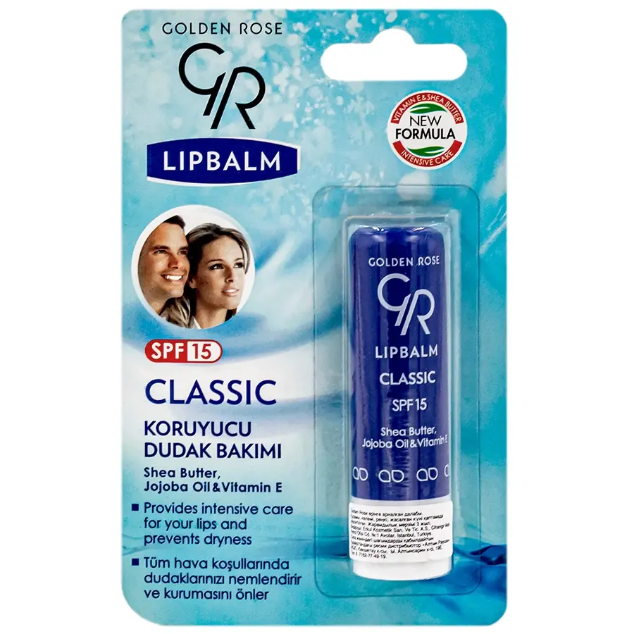 Бальзам для губ GOLDEN ROSE LIPBALM Classic SPF15