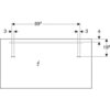 Geberit Option Basic 500.585.00.1 Зеркало с подсветкой, подсветка сверху, 120x65см