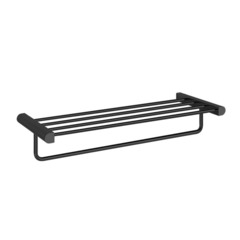 Gessi Rilievo 59407#299 Полка с полотенцедержателем, 60 см, цвет: nero XL фото