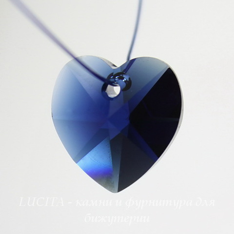 6202/6228 Подвеска Сваровски Сердечко Dark Indigo (14,4х14 мм) ()
