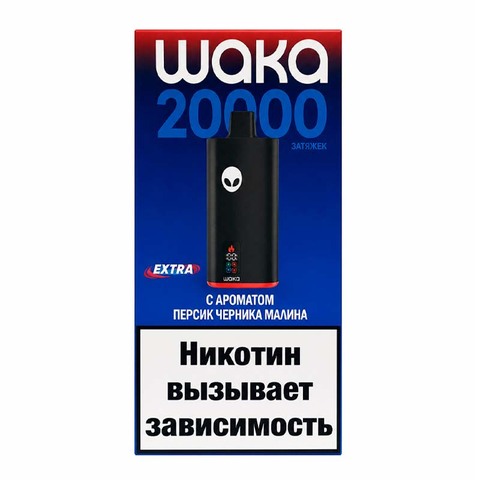 WAKA soPro 20000 Extra V2 - Персик Черника Малина