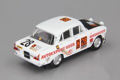 Moskvich-412 Rally Marathon London-Mexico 1:43 DeAgostini Auto Legends USSR #212